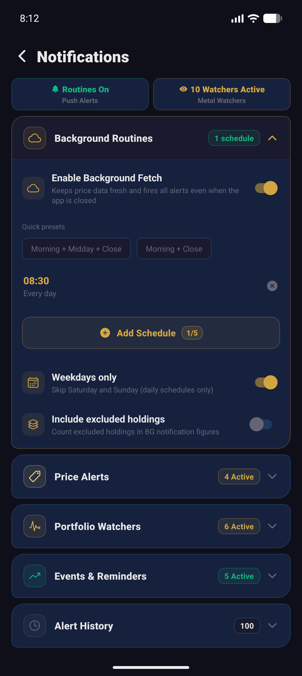 Notifications Screen